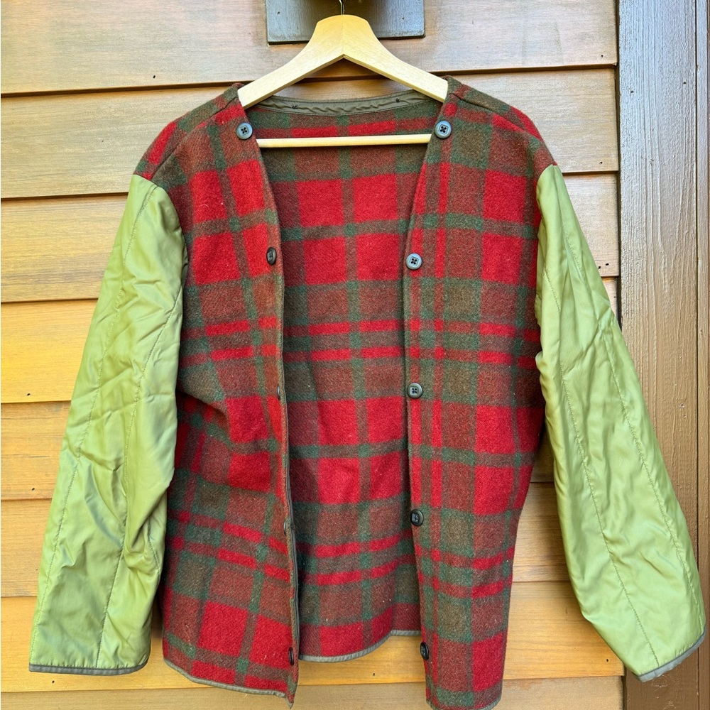 Vintage wool army liner jacket